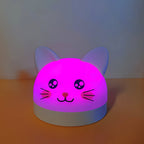 Cat Mouse Clock Night Light