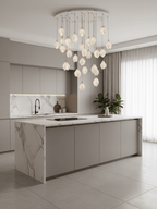 Galaxy Celeste Flora Crystal Spiral Chandelier