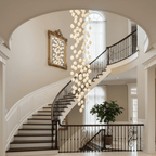 Galaxy Celeste Flora Crystal Spiral Chandelier