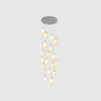 Galaxy Celeste Flora Crystal Spiral Chandelier