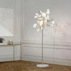 Ceramic Ginkgo Leaf Floor Lamp