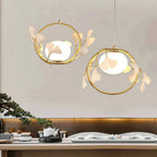 Ceramic Ginkgo Pendant Lamp