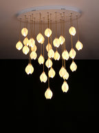Galaxy Celeste Flora Crystal Spiral Chandelier