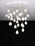 Galaxy Celeste Flora Crystal Spiral Chandelier
