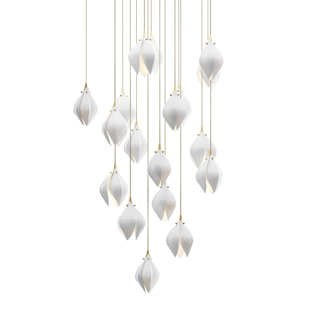 Galaxy Celeste Flora Crystal Spiral Chandelier