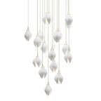 Galaxy Celeste Flora Crystal Spiral Chandelier