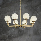 Alabaster Modern Global Dining Chandelier