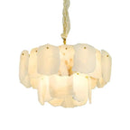 Spain Alabaster Flake Modern Living Room Chandeliers