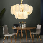 Spain Alabaster Flake Modern Living Room Chandeliers