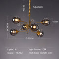 Glass Globes Chandelier|sputnik Ceiling Fixtures Light|magic Bean Mid Century Pendant