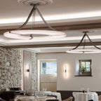 Modern Round Alabaster Chandelier
