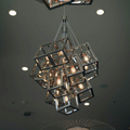 Modern Cube Cluster Chandelier for Living Room / staircase / foyer