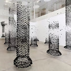 The Charcoal Halo LED Stone Crystal Chandelier