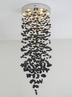 Charcoal Stone Crystal Chandeliers G to L