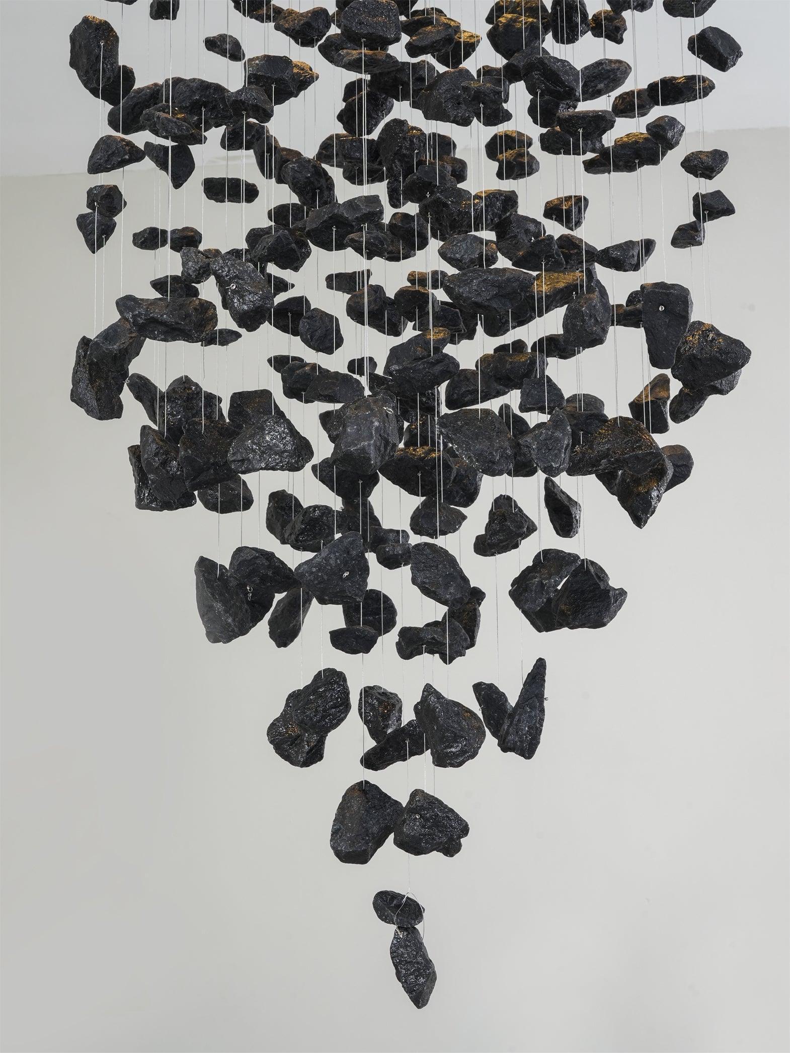 Charcoal Stone Crystal Chandeliers M to R