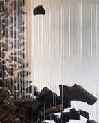 Charcoal Stone Crystal Chandeliers S to Z
