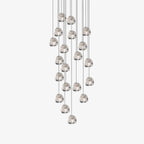 Cherry Crystal Spiral Chandelier
