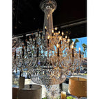 Extra Large European-Style Multi-Layers Candle Luxury Crystal Chandelier Gold Art Foyer / staircase Decorative