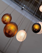 Galaxy Chromatic Gem Drop Spiral Chandelier