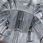 Chrome Extra Large Crystal Chandelier for Foyer Staircase Living Room Entrance Ceiling Light in Silver