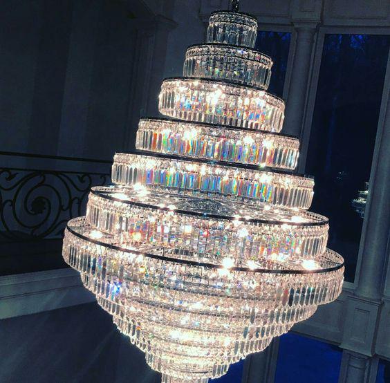 Chrome / Silver / Gold Extra Large Chandelier for Foyer Living Room Staircase Crystal Ceiling Lighting