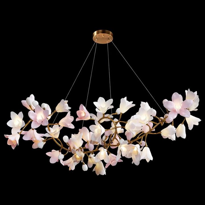 Circular Branch Blossom Chandelier