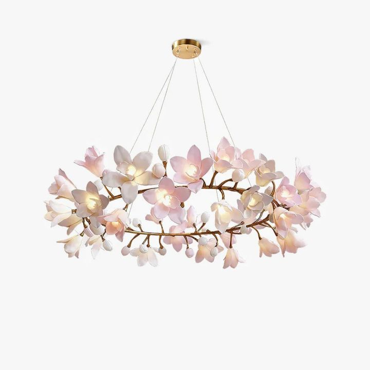 Circular Branch Blossom Chandelier