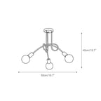 Colonial Sputnik Ceiling Lamp