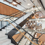 Cosmic Sphere Cascade Glass Chandelier