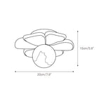 Cream Bloom Flower Ceiling Lamp