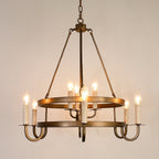 Crowley Wagon Wheel Chandelier