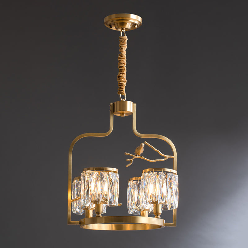 Crystal Bird Chandelier