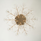 Crystal Flower Ceiling Light