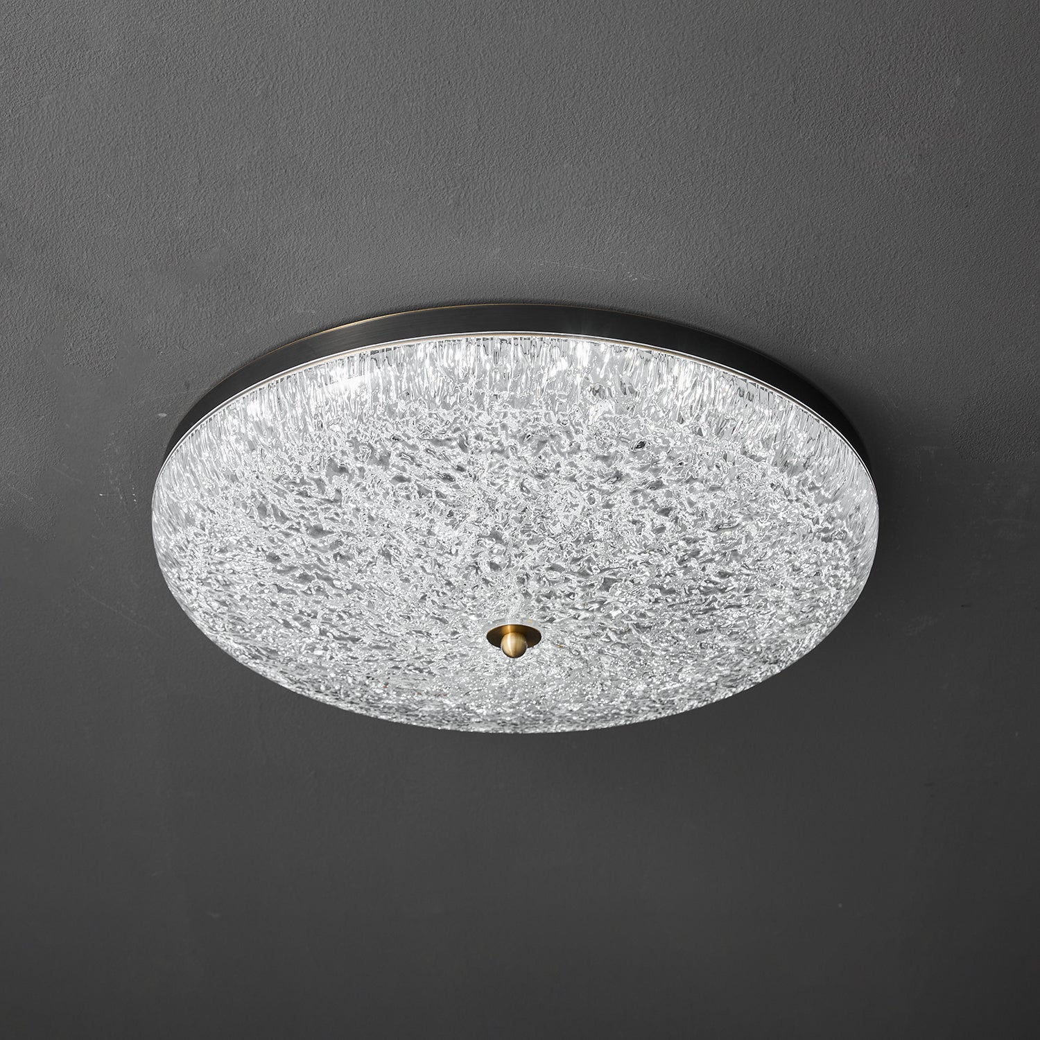 Crystalline Round Ceiling Lamp