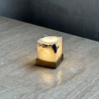 Cube Marble Table Lamp