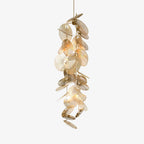 Cattail Leaf Meteor Shower Spiral Chandelier