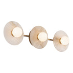 Dahlia Triple Alabaster Wall Sconce