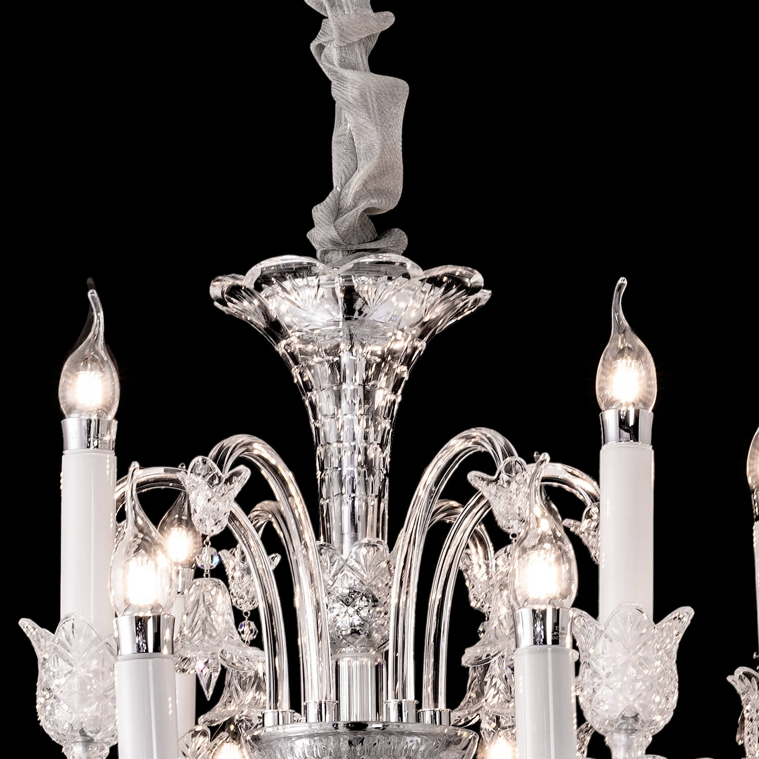 18 Lights Crystal Bell Baccarat Chandelier