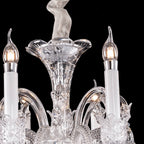 8 Lights Small Bell Baccarat Chandelier
