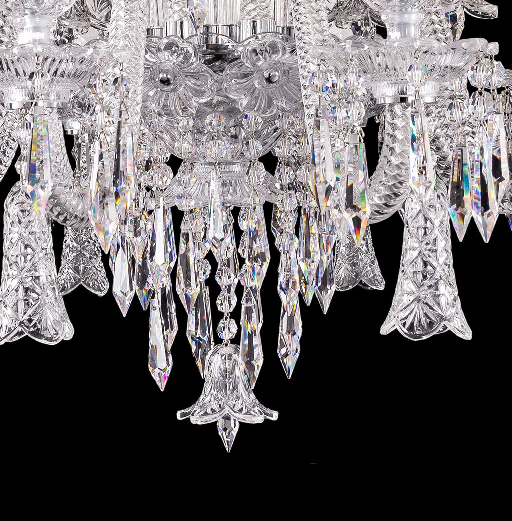 8 Lights Small Bell Baccarat Chandelier