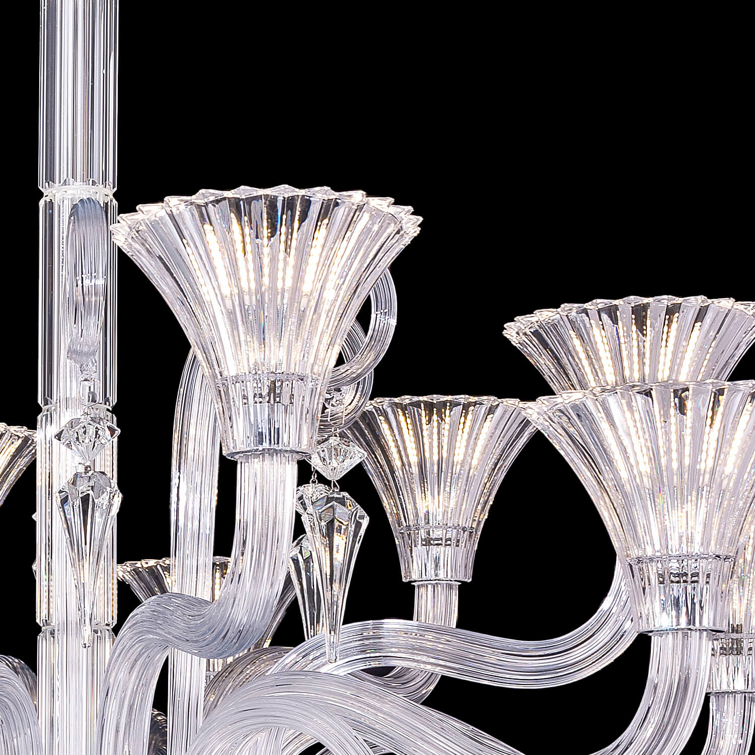 12 Lights Baccarat Style Chandelier Lighting