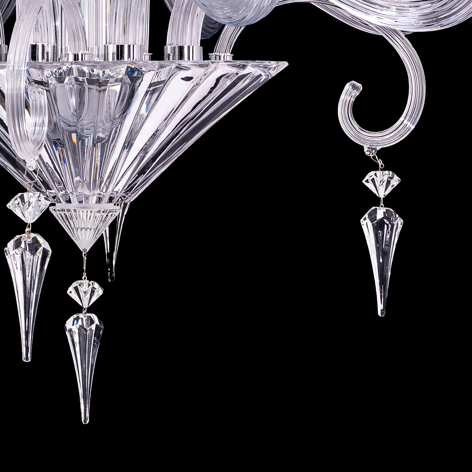 12 Lights Baccarat Style Chandelier Lighting