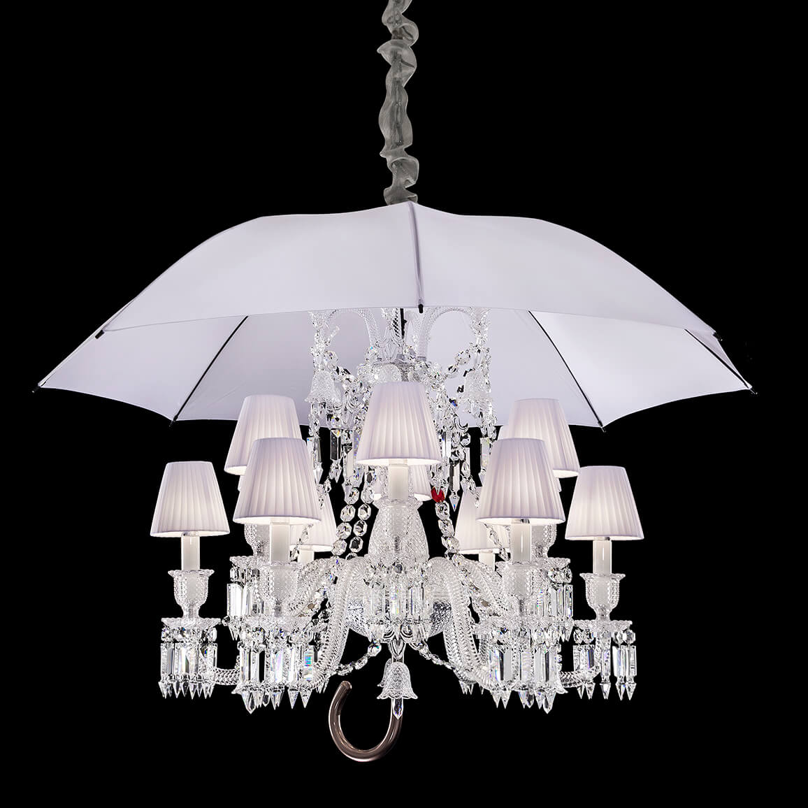 12 Lights Baccarat Chandelier with Umbrella
