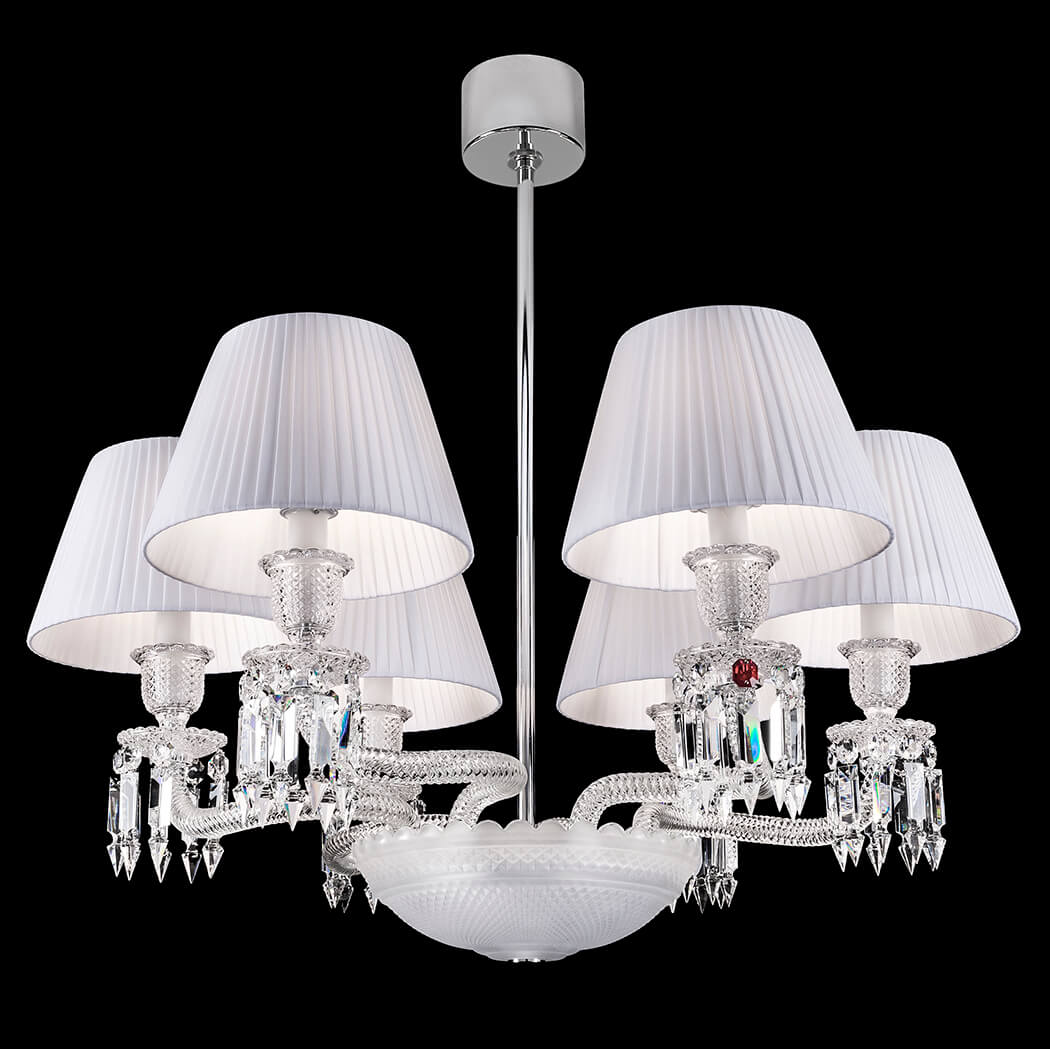 6 Lights Baccarat Chandelier for Bedroom