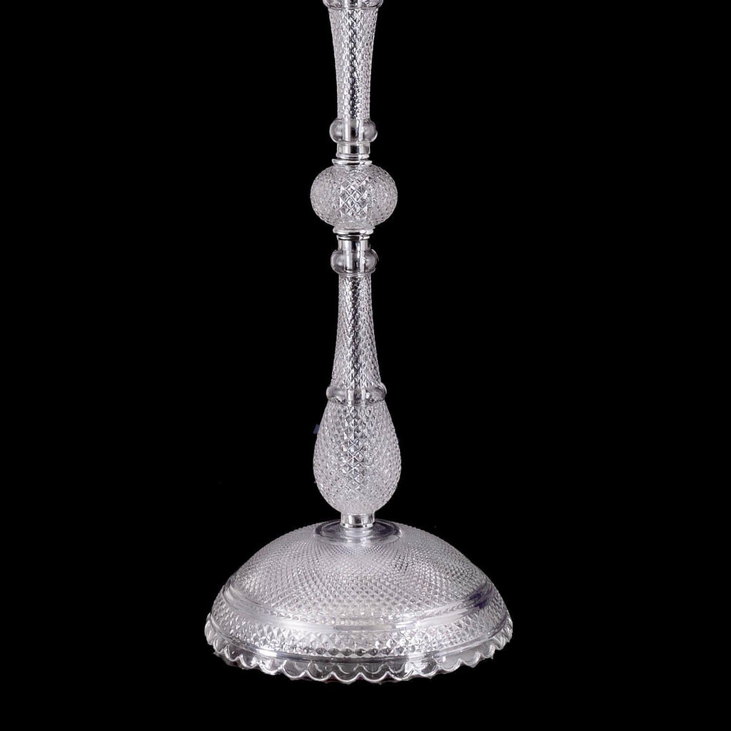 Auralite Classic Luxury Zénith Crystal Candelabra with Fabric Shade