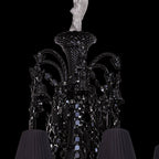 18 Lights Black Baccarat Chandelier