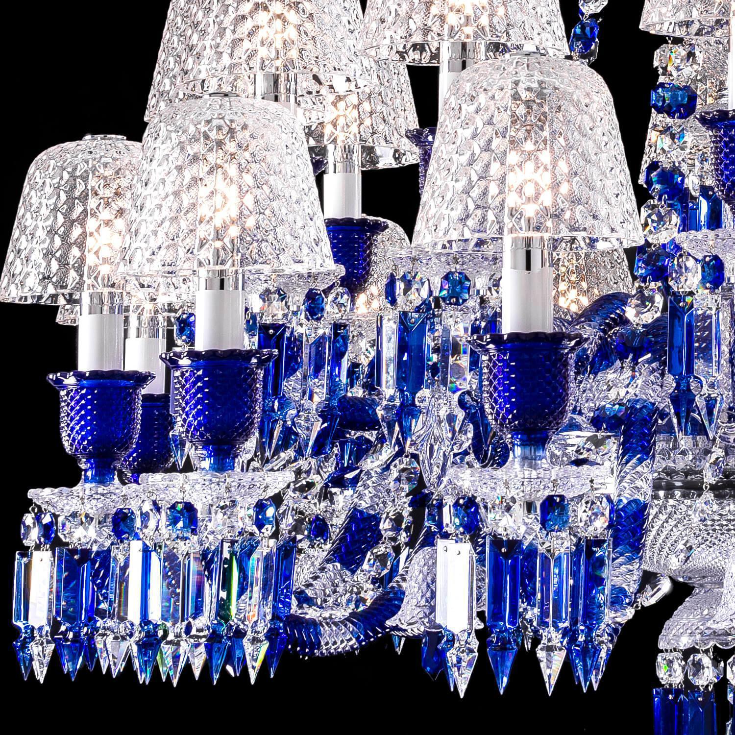 Bellarose Zenith Faunacrystopolis Blue Crystal Chandelier