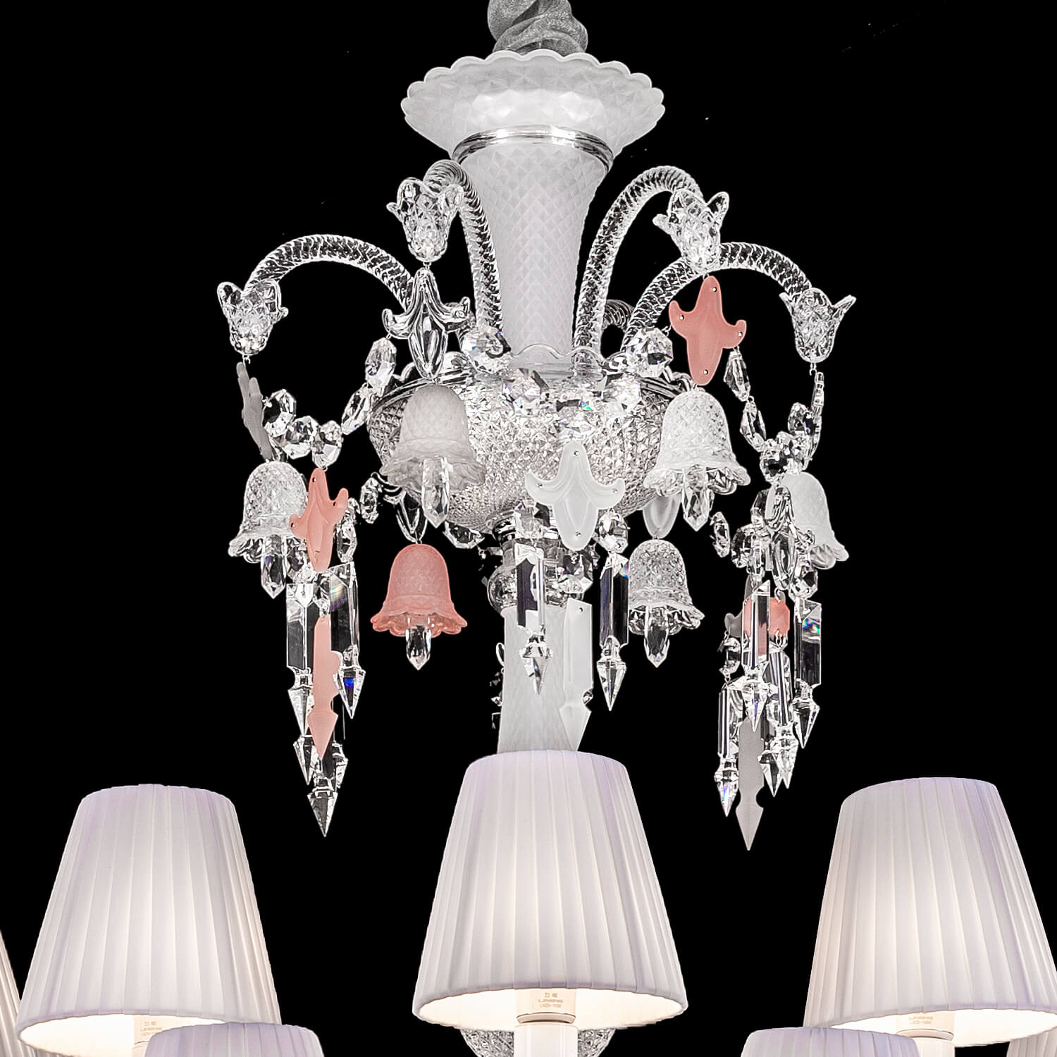 24 Lights Baccarat Chandelier with Short Neck