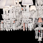 24 Lights Baccarat Chandelier with Short Neck