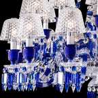 Zenith Blue 24 Lights Baccarat Crystal Chandelier